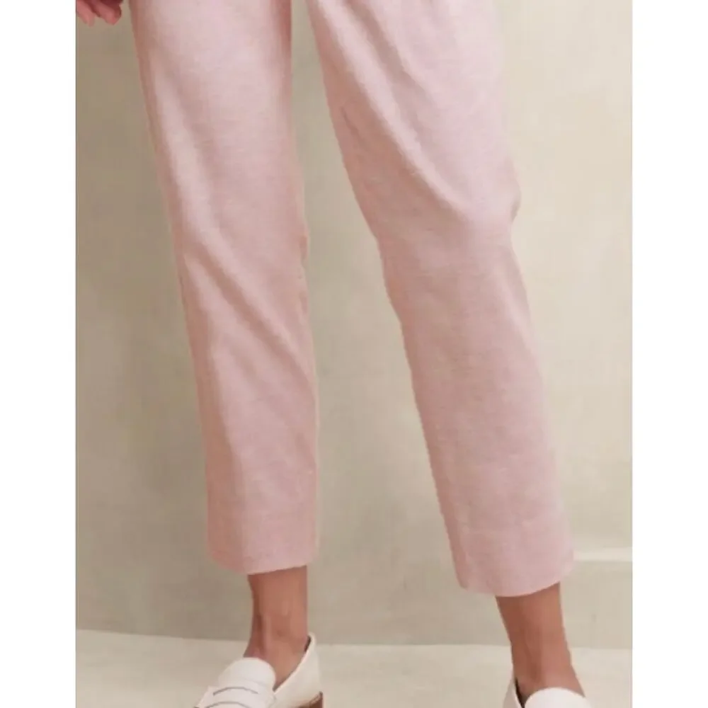 Banana Republic Linen Herringbone Pleated Pant